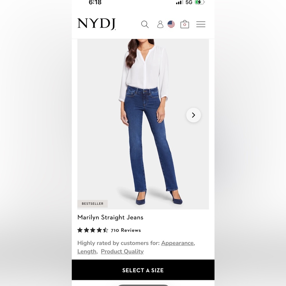 Marilyn straight 0 petite jeans.